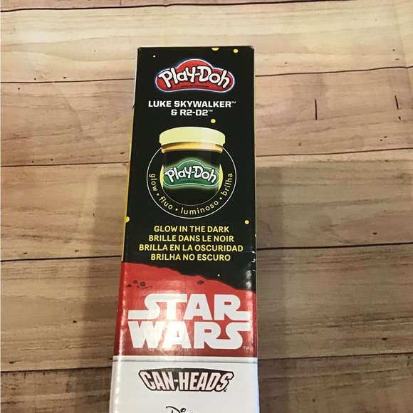 Play-doh Star Wars Luke Sky walker & r2d2 can heads w/ land speeder -new - Picture 4 of 6